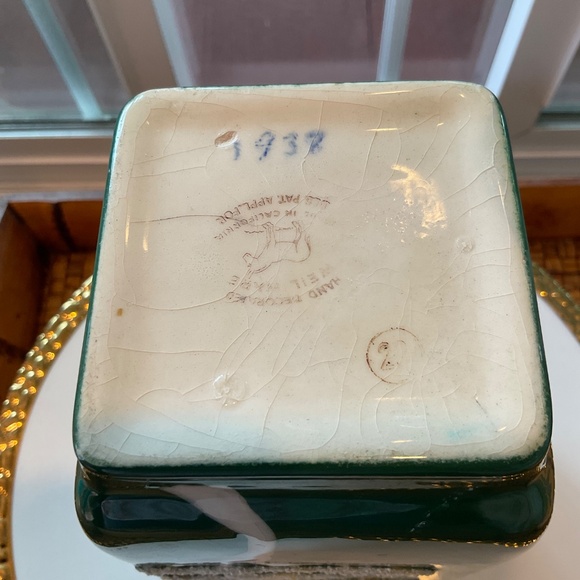 Vintage Weil Ware Hand Decorated Ming Tree Vase - Picture 5 of 8